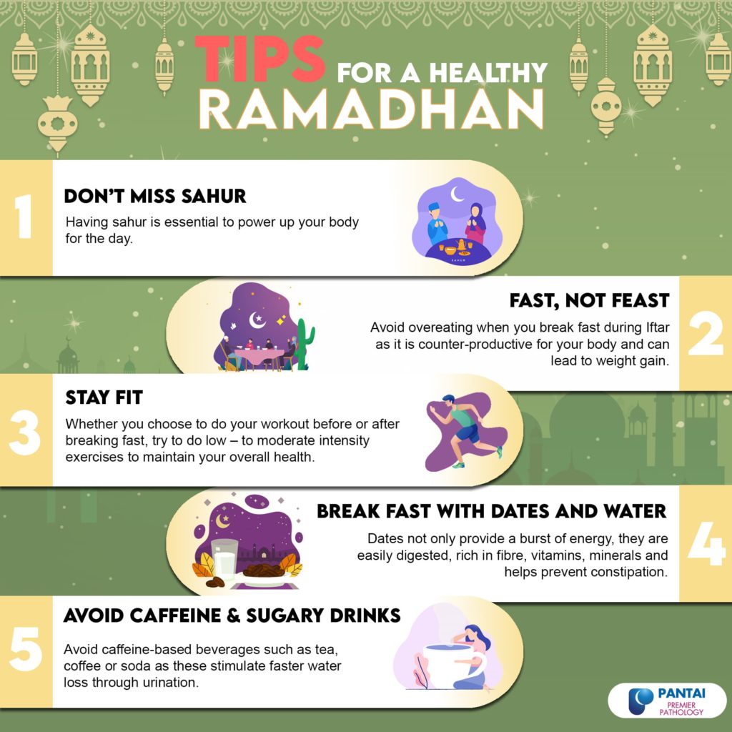 Tips for a healthy Ramadhan – Premier Integrated Labs